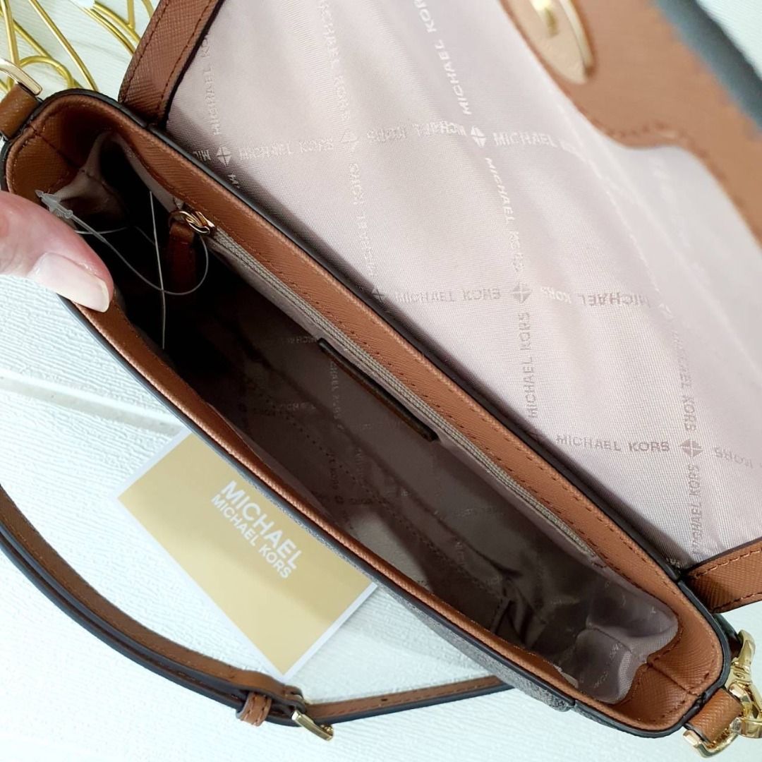 Michael Kors Medium Logo Convertible Crossbody Bag Brown on Carousell