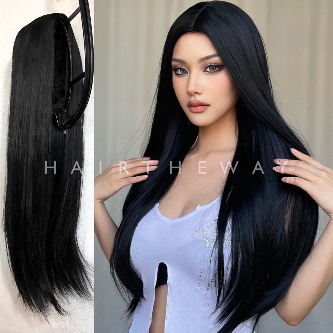 Straight cut hot sale black hair