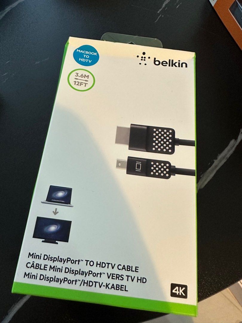 Belkin DisplayPort to HDTV cable, M/M, 3840 x 2160
