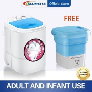 Mini Washing machine With Dryer Portable 4.5Kg Blue Light Sterilization Qu Large Capacity Washing Machine