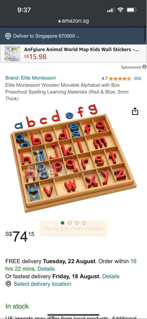 Elite Montessori Toddler Sandpaper Numbers