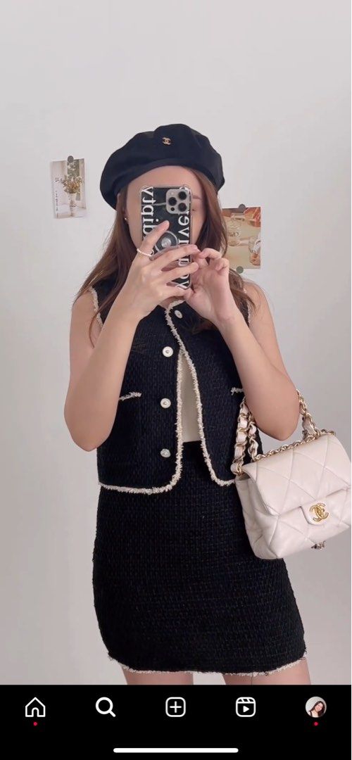 Morre Rubi Tweed Set Chanel style
