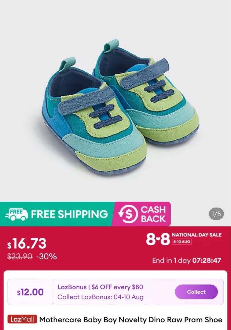 Mothercare very soft comfy Baby Shoes Babies Kids Babies Kids Fashion on Carousell