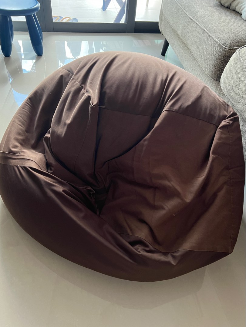 MUJI Beads Sofa Bean bag + 2 Covers, Furniture & Home Living, Furniture