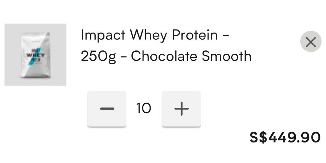 MyProtein Impact Whey Protein 250g, Health & Nutrition, Health