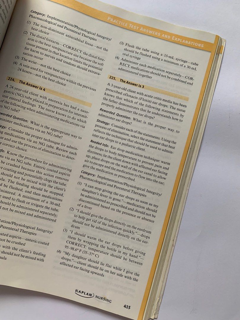 NCLEX Reviewer Booklet By KAPLAN W Answer Keys Hobbies Toys Books 