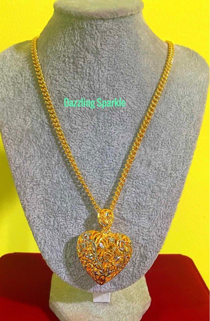 Gold long necklace cheap with weight