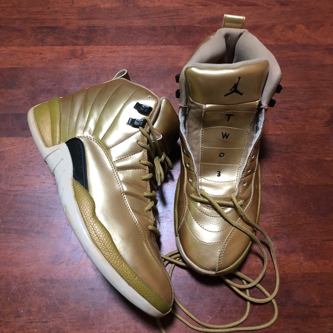 Jordan 12 pinnacle gold hot sale