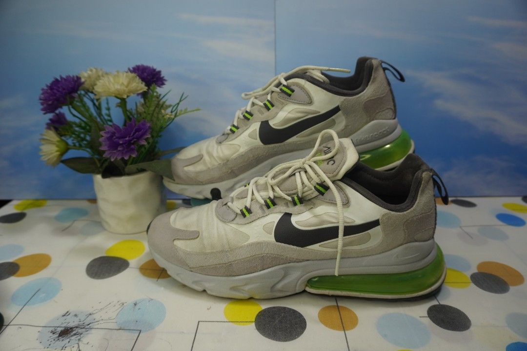 Nike Air Max 270 React Summit White electric Green size 41 Insole 26 cm Made in Indonesia Barcode 193654139742