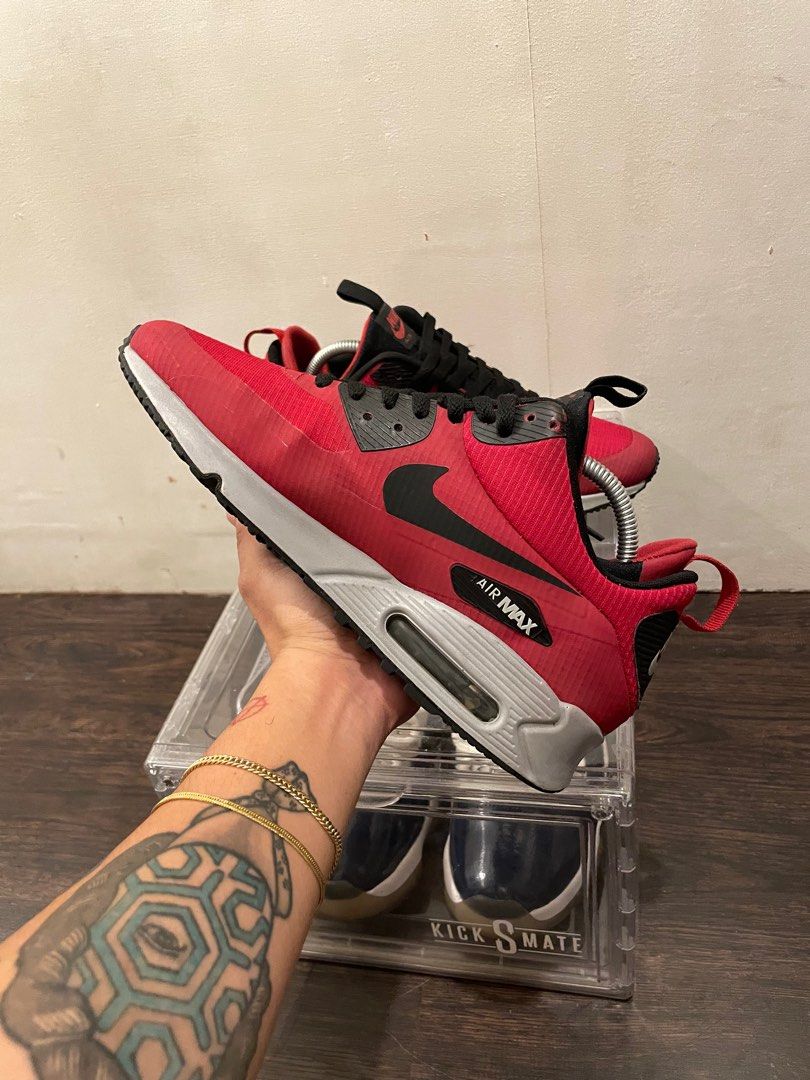 Nike air max 9 on sale mid winter gym red