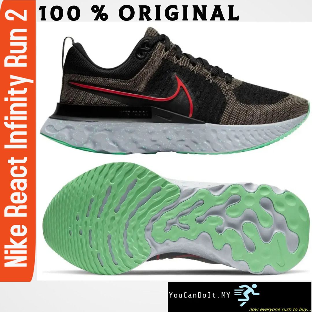 Nike React Infinity Run Flyknit 2 Stylish Macho Men Running Shoe UK9
