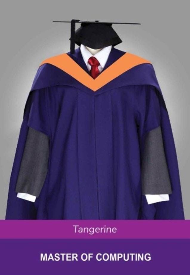 Computer Science Gown NUS school of computing master gown, Women's Fashion, Dresses & Sets ...