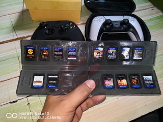 ORIGINAL PS VITA GAME CARTS, 14Pcs. with Free 2pcs Vita Cartridge Case.