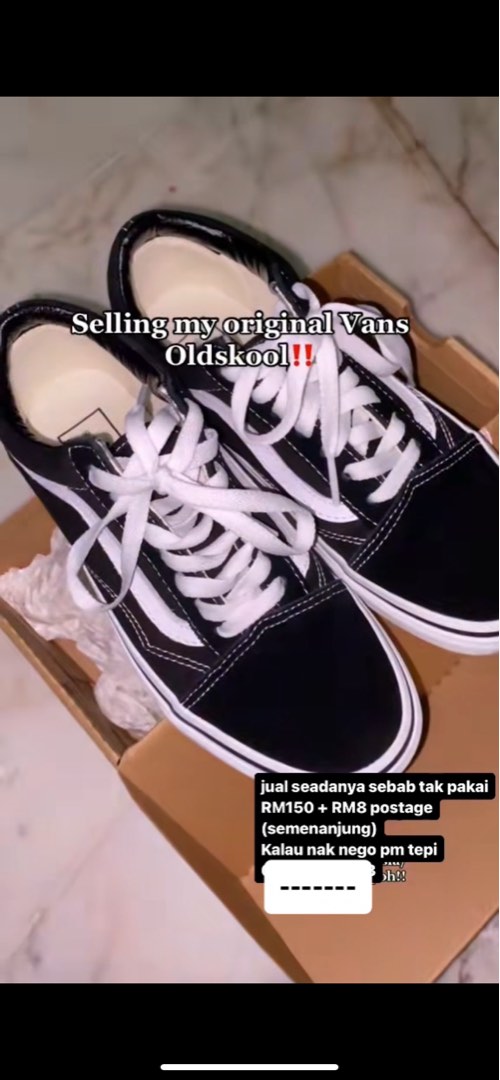 Vans original vs fake old skool sale