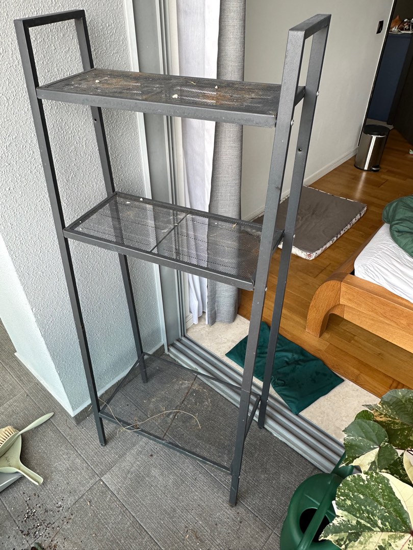 Outdoor steel rack (matte black), Furniture & Home Living, Furniture ...