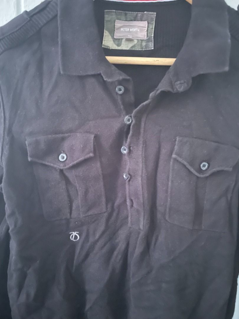 Peter werth long deals sleeve polo