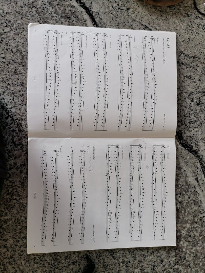 Piano ABRSM scales and Arpeggios Grade 2, Hobbies & Toys, Music & Media, Music Scores on Carousell