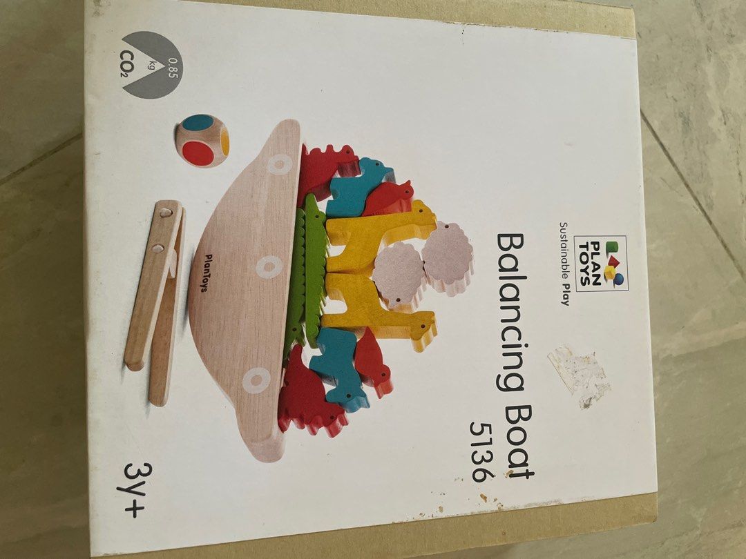 Plan toys Balancing Boat, Hobbies & Toys, Toys & Games on Carousell