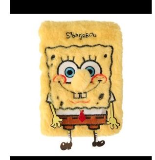 PO Spongebob Square Pants Flurry Fur Note Book Spong Bob Notebook ...