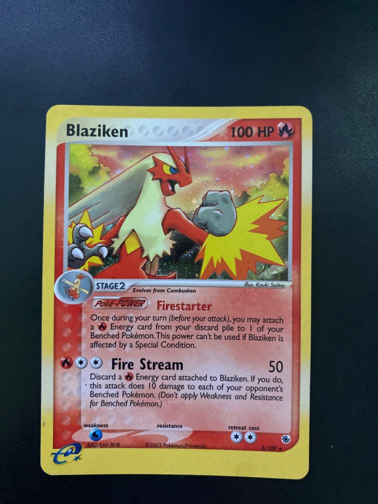 blaziken holographic card Blaziken (192/182) main image 1