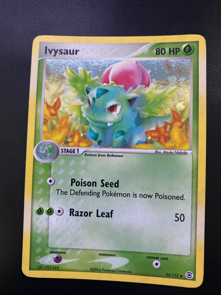 Pokemon cards - ivysaur 35/112 reverse Holo, Hobbies & Toys, Memorabilia &  Collectibles, Vintage Collectibles on Carousell