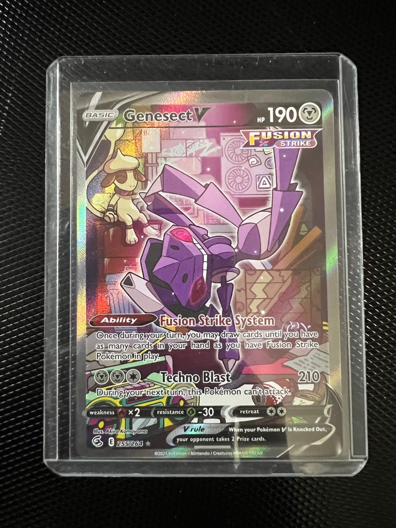 Carta Pokémon Genesect V Arte Alternada Golpe Fusão Original