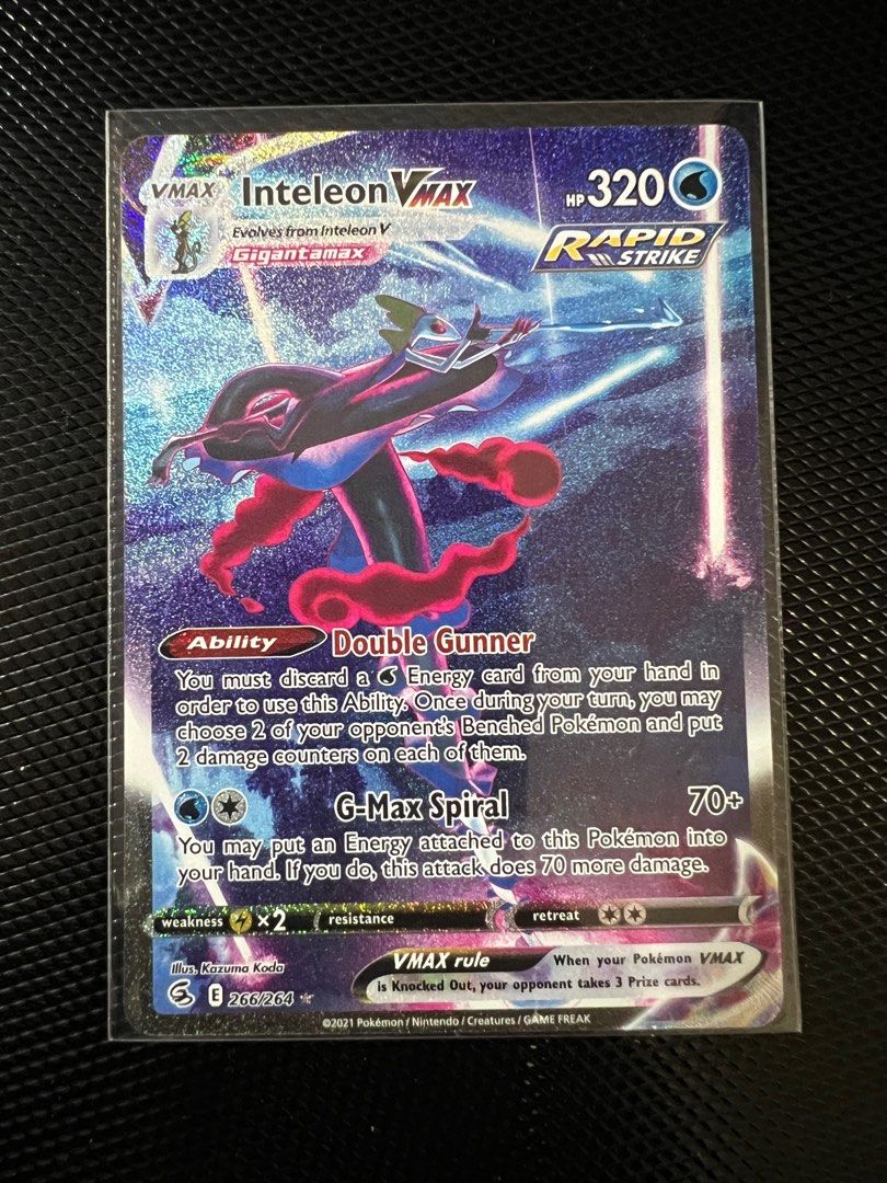 Pokémon Inteleon Vmax Alt Art “Fusion Strike”, Hobbies & Toys, Toys