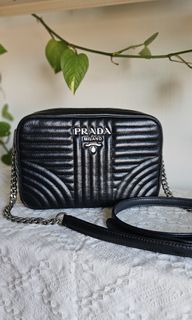 Prada Pattina Shoulder Chain Saffiano Leather Cross Body Bag, Luxury, Bags  & Wallets on Carousell