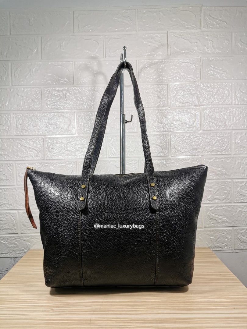 Fossil jenna tote black hot sale