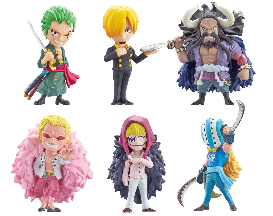 Lot de 6 mini figurines One Piece Wanpino Mi 18th Battle officiel Lot de 6 mini figurines One Piece Wanpino Mi 18th Battle officiel