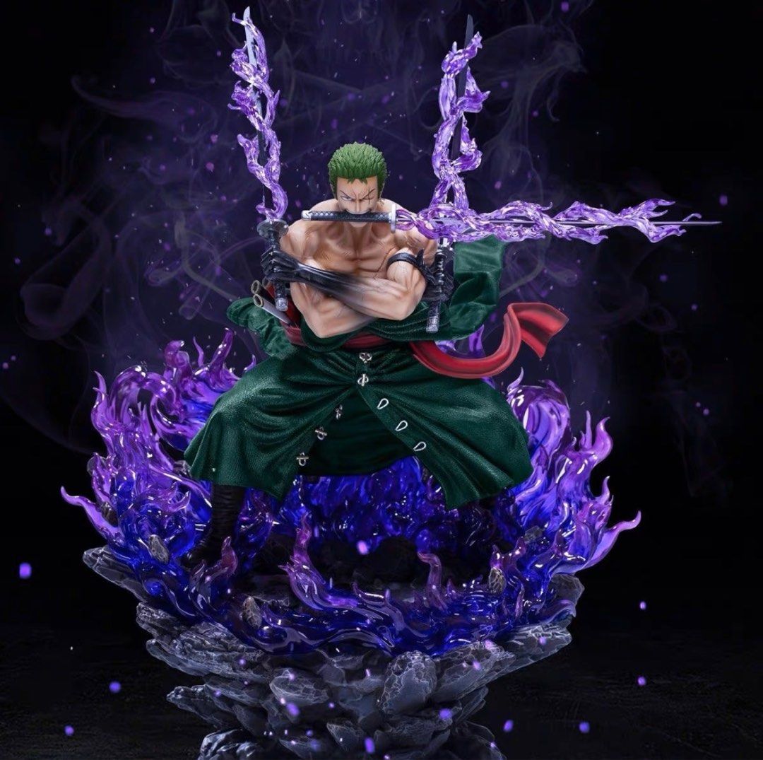 [PREORDER// PO] 35cm Zoro King of Hell One Piece Figurine Replica