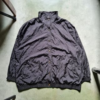Random Black Nylon Winbreaker Jacket