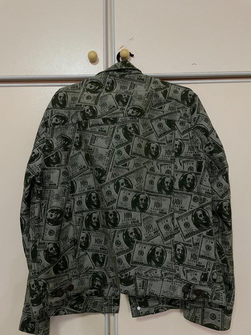 Supreme 100 Dollar Bill Trucker Jacket