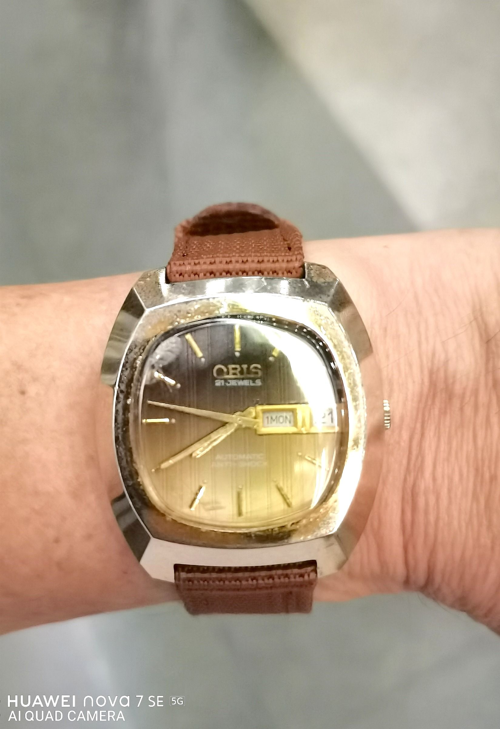 Rare vintage Oris Automatic day date luxury watch
