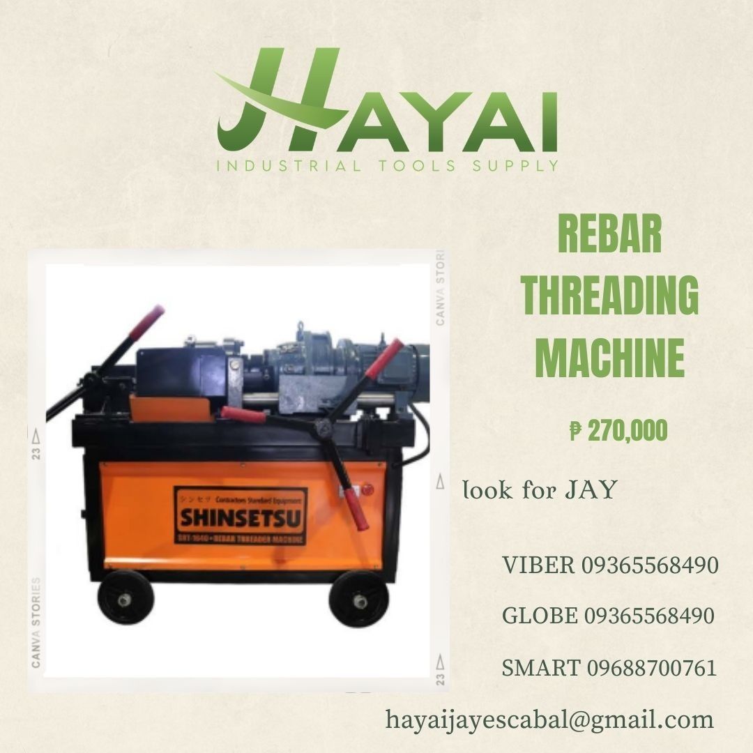 REBAR THREADING MACHINE on Carousell