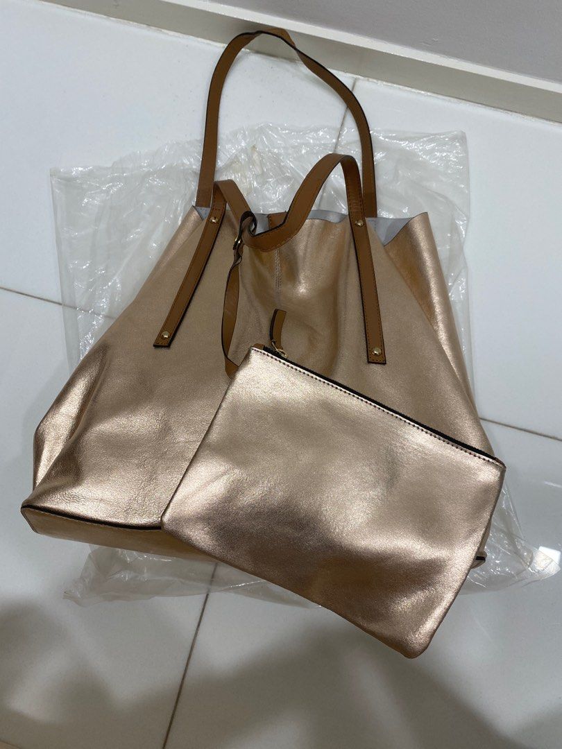 rose gold shoulder bag Women s Fashion Bags Wallets Shoulder