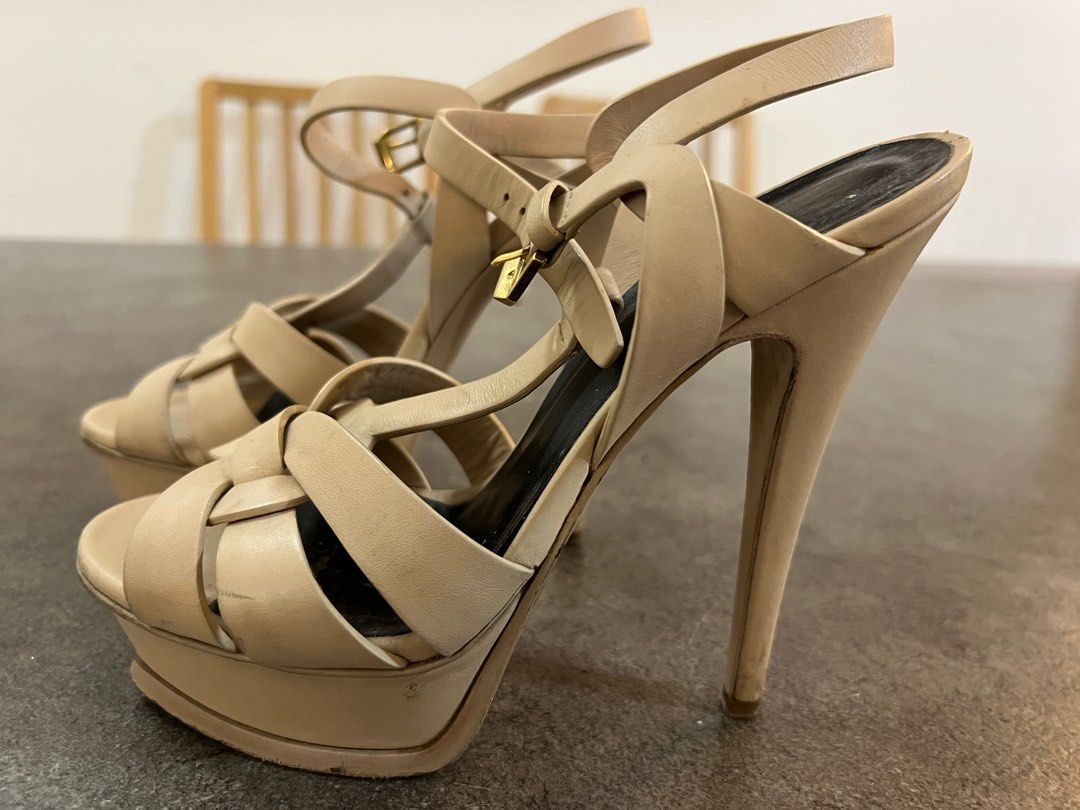 Ysl clearance nude sandals