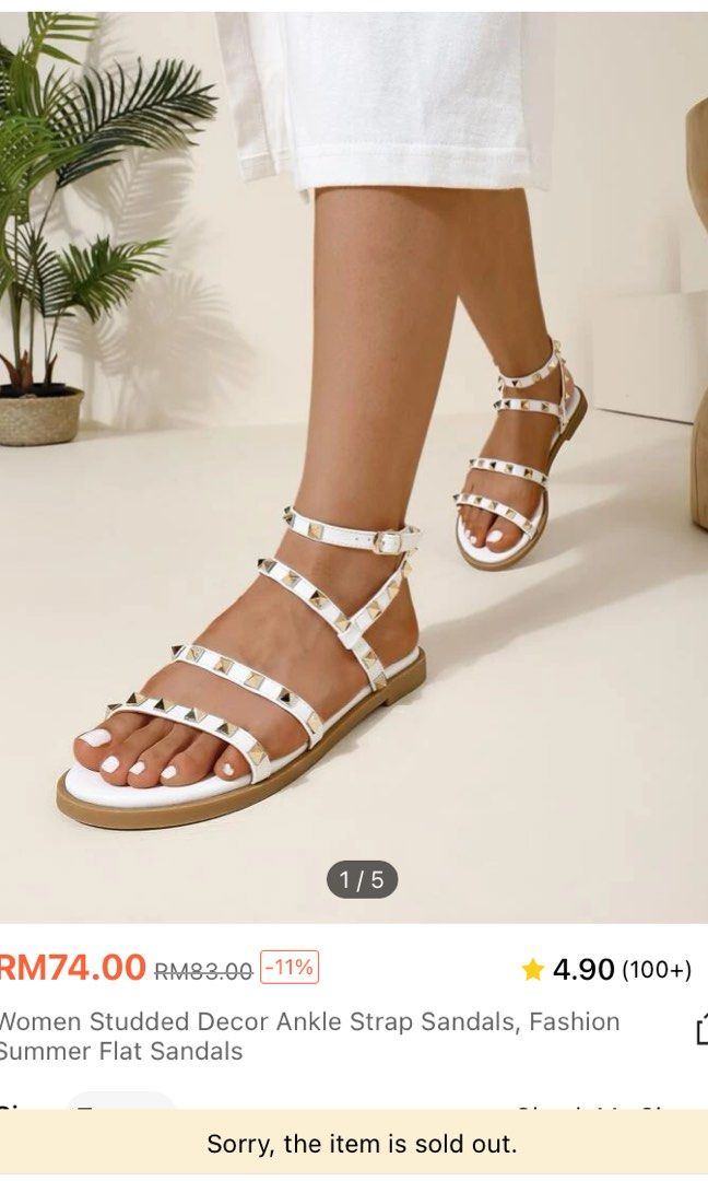 Shein gladiator sandals discount