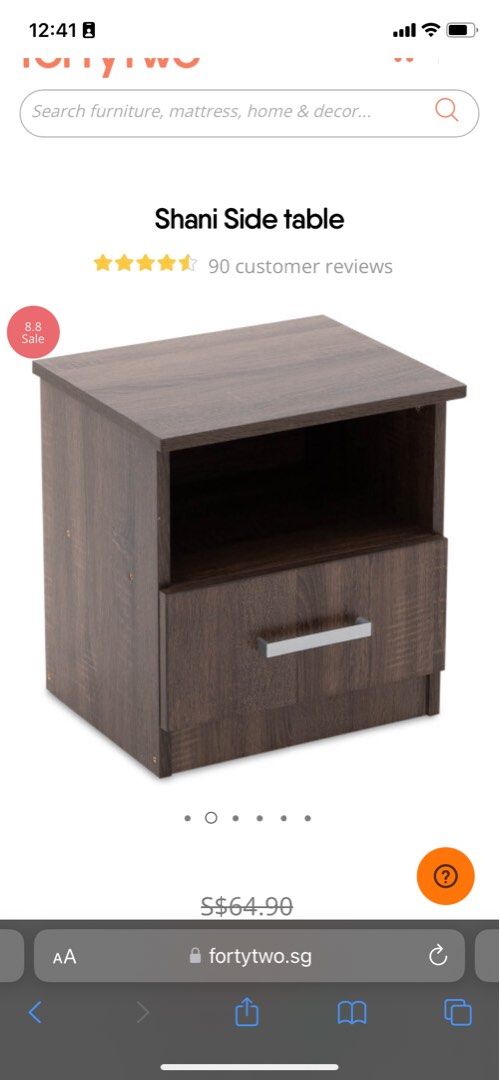 Side table (Category: Tables & Sets) located in Singapore. Submitted by leylak1 (Listing ID 1247939513, Image 1). Description: .