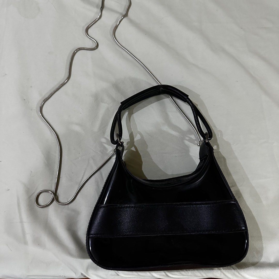 small black shoulder bag with chain Women s Fashion Bags