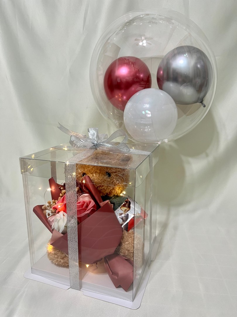 Soap & Dried Flower Balloon Birthday Gift Ideas Home Decoration