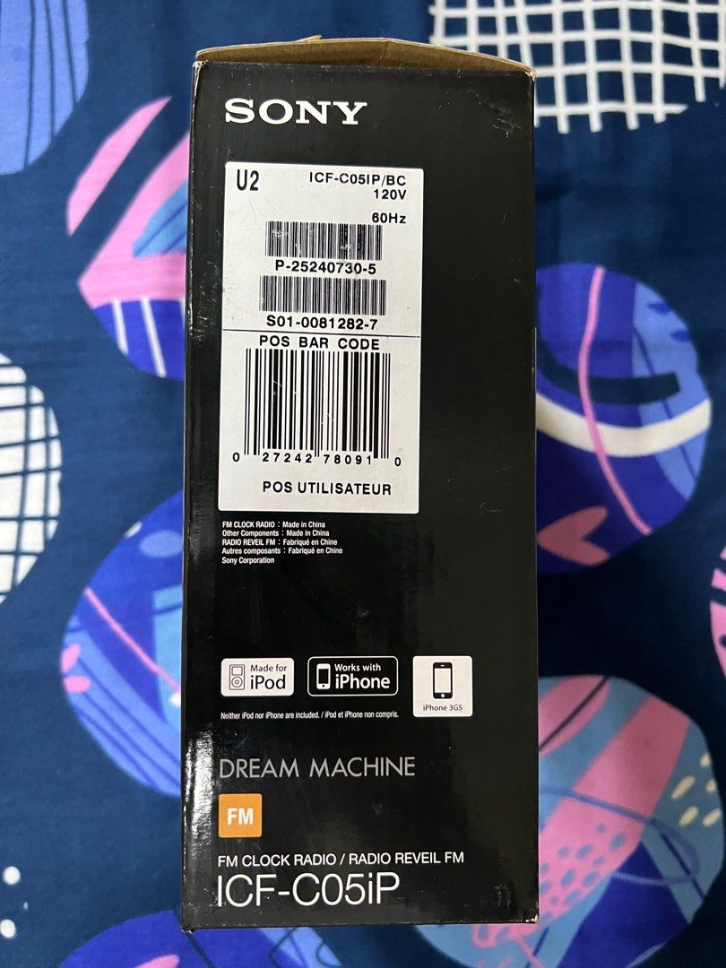 Sony Dream Machine ICFC05iP digital clock radio, Audio, Portable Music