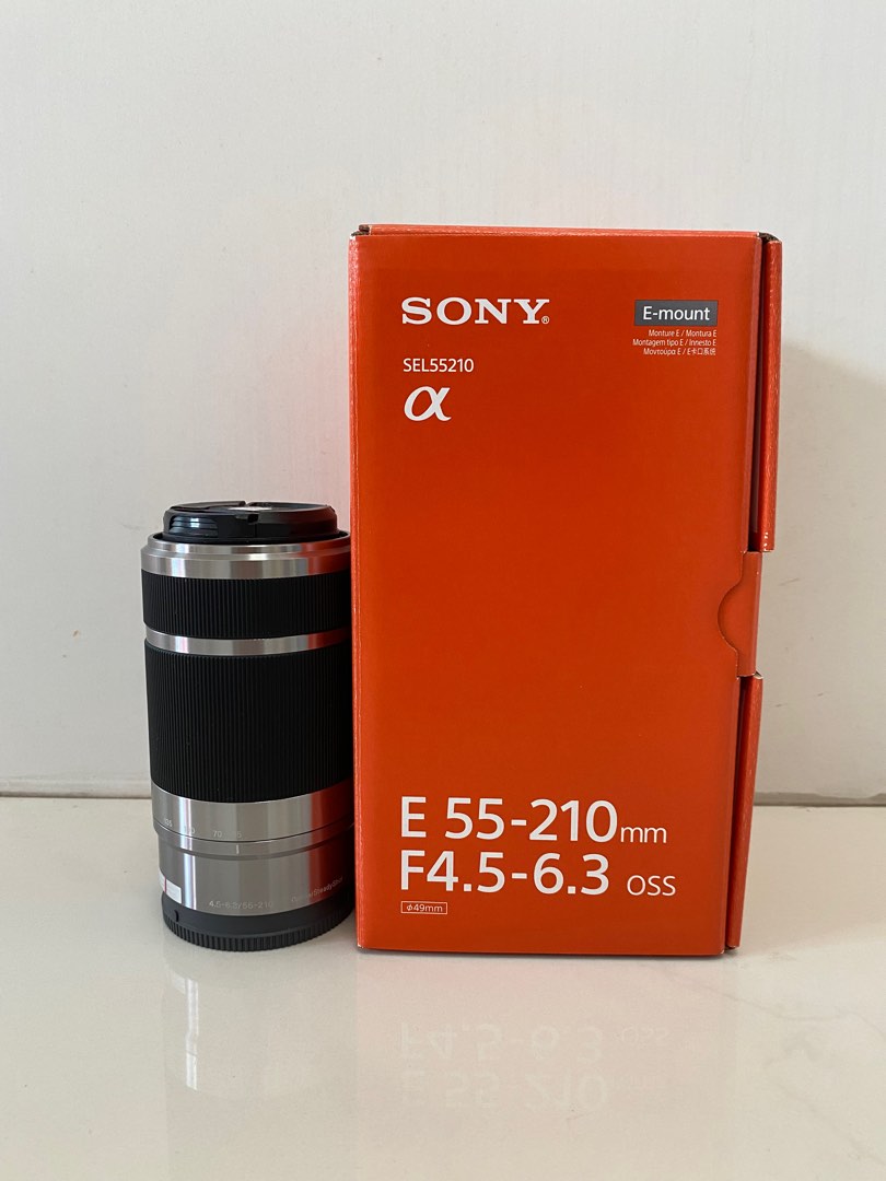 Sony SEL55210 E mount Lens E 55-210mm F4.5-6.3 OSS w Original Box,  Photography, Lens  Kits on Carousell
