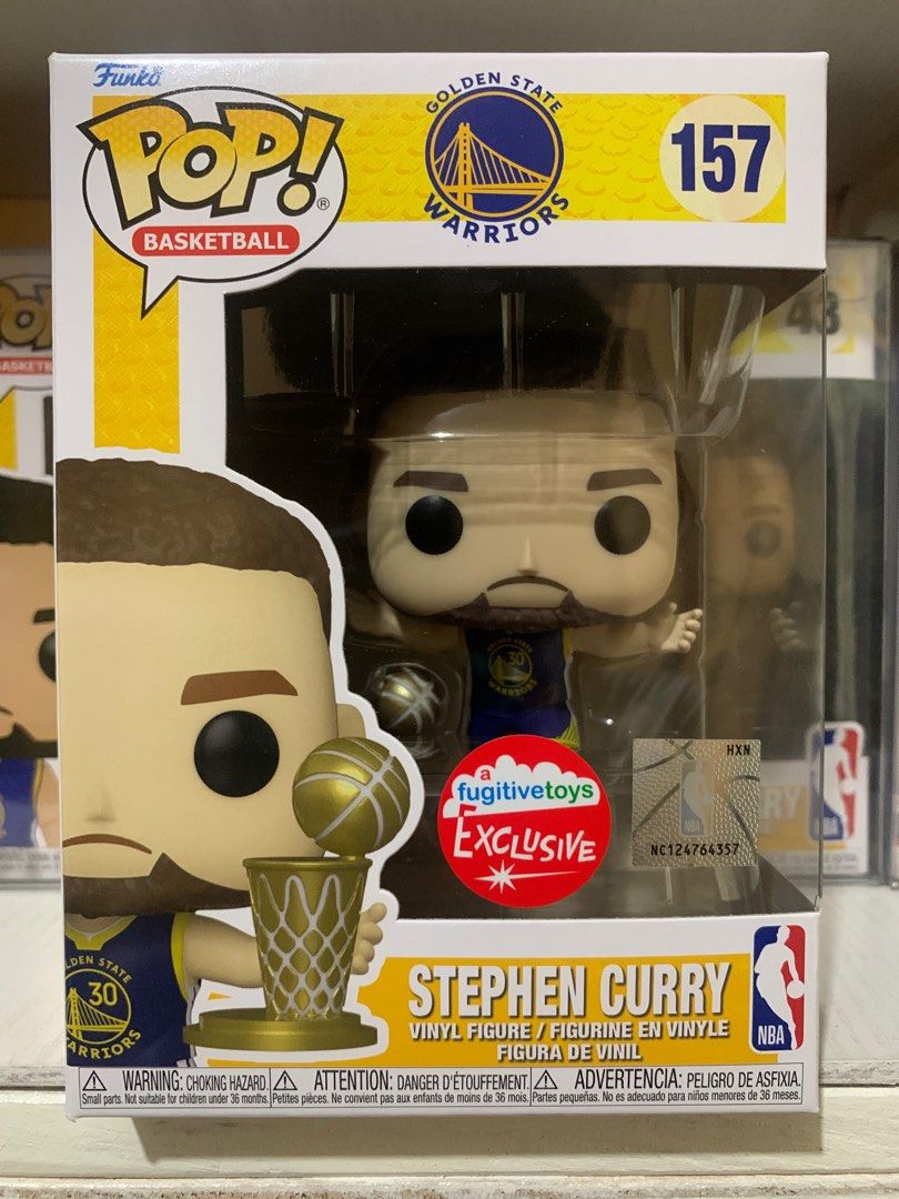 Buy POP! BASKETBALL: GOLDEN STATE WARRIORS - STEPHEN CURRY WITH TROPHY  (EXCLUSIVE) BY FUNKO