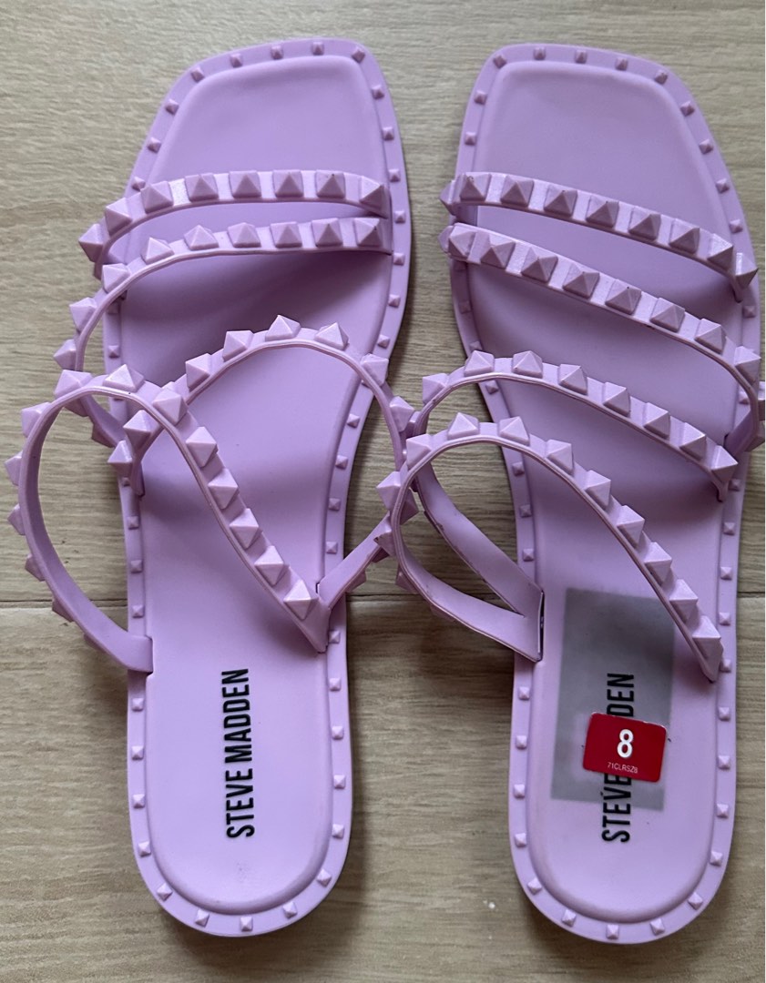 Steve madden new arrivals studded jelly sandals