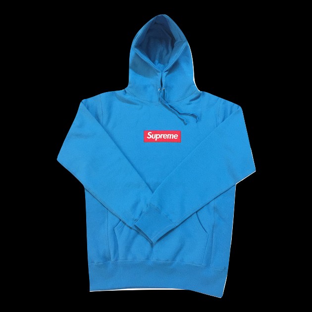 Supreme Blue Hoodie with Red Logo, Men's Fashion, Tops & Sets, Hoodies on  Carousell