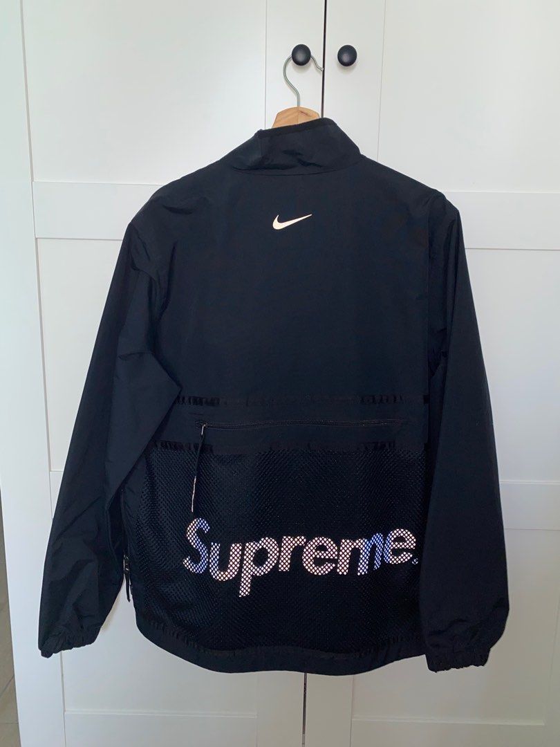 Supreme nike trail running jacket blue discount