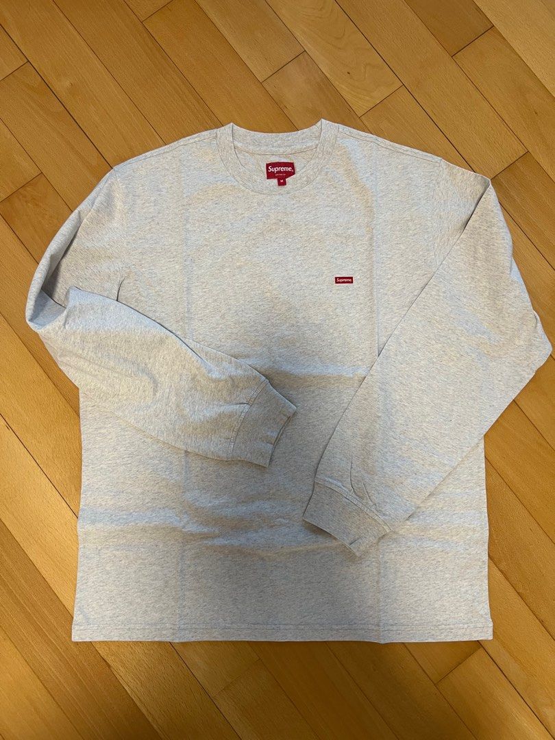 Supreme Small Box L/S Tee (Size M) , 男裝, 上身及套裝, T-shirt
