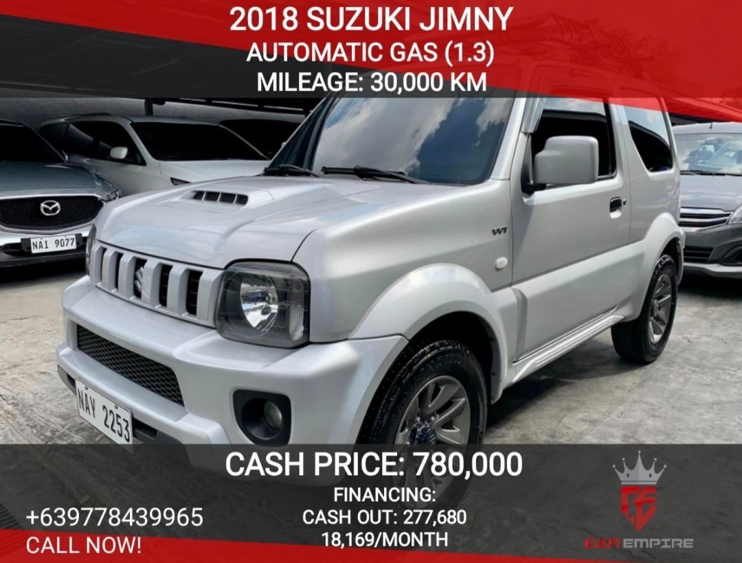 Suzuki Jimny 2018 1.3 JLX 4X4 Auto, Cars for Sale, Used Cars on Carousell