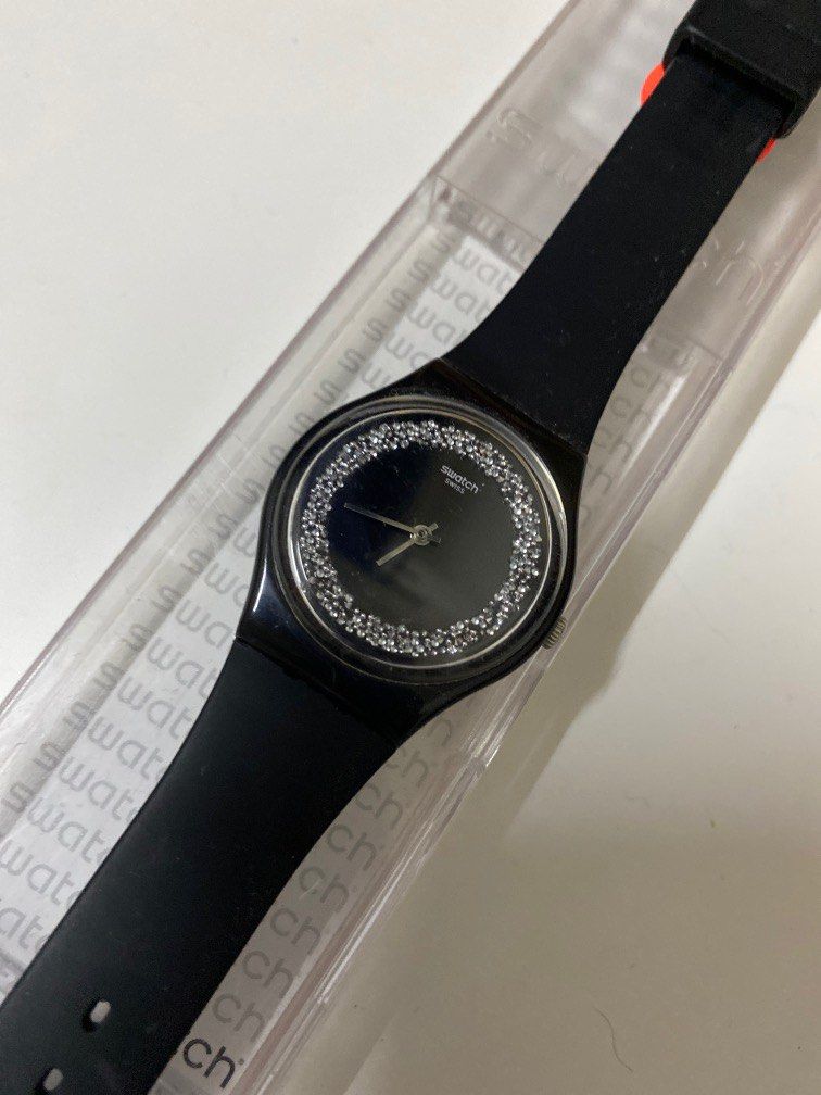 Swatch Sparklenight in Black GB312